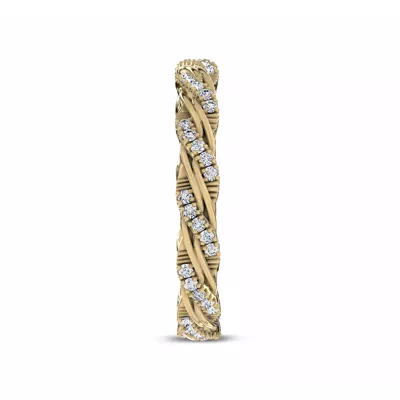 Woven Love Pavé Ininity Band by Christian Siriano
