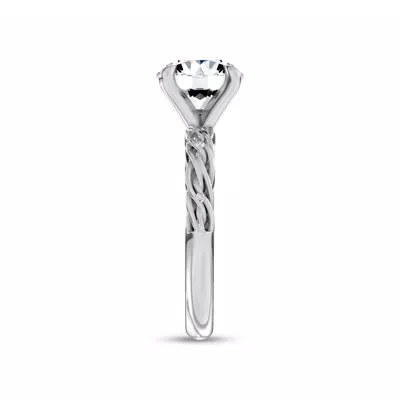 Woven Love Pavé Engagement Ring by Christian Siriano