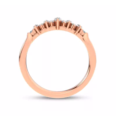 Almita Marquise And Round Diamond Band