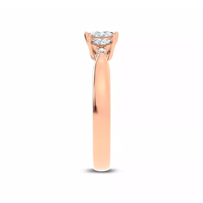 Almita Marquise And Round Diamond Band