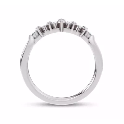 Almita Marquise And Round Diamond Band