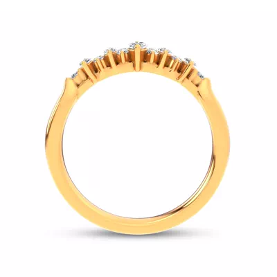 Almita Marquise And Round Diamond Band