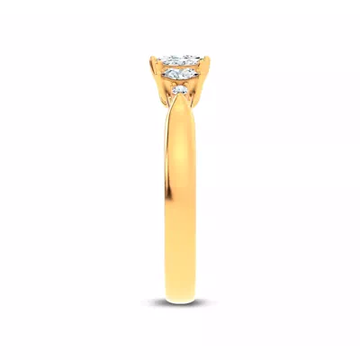 Almita Marquise And Round Diamond Band