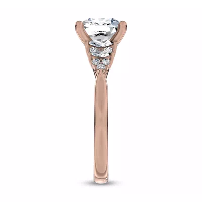 Almita Marquise And Round Diamond Engagement Ring