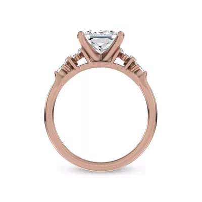 Almita Marquise And Round Diamond Engagement Ring