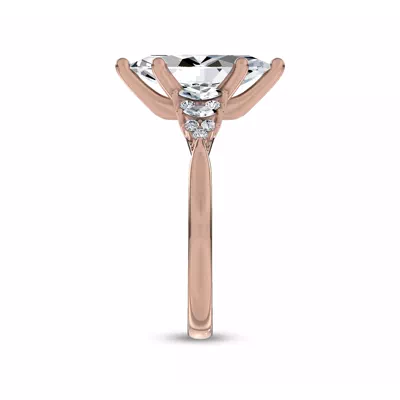 Almita Marquise And Round Diamond Engagement Ring