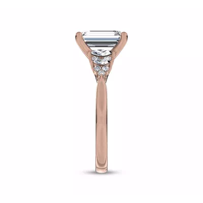 Almita Marquise And Round Diamond Engagement Ring