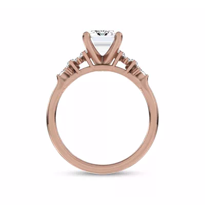Almita Marquise And Round Diamond Engagement Ring