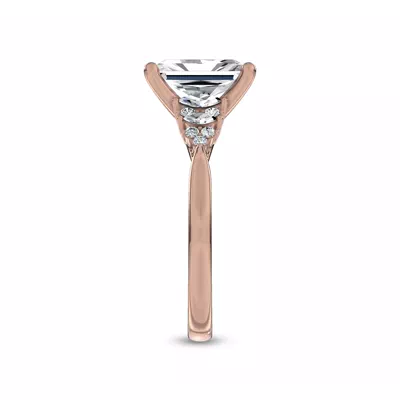 Almita Marquise And Round Diamond Engagement Ring