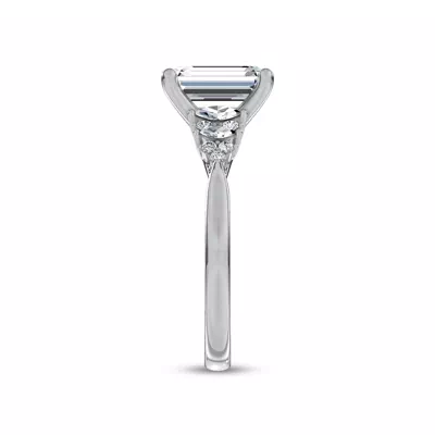 Almita Marquise And Round Diamond Engagement Ring