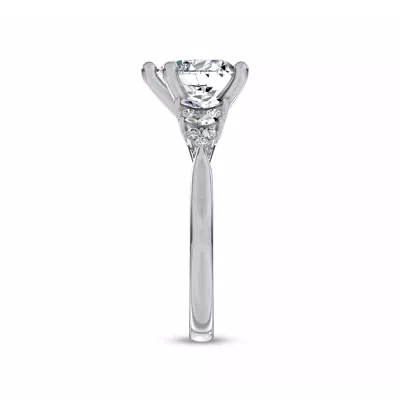 Almita Marquise And Round Diamond Engagement Ring