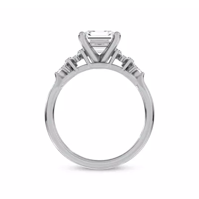 Almita Marquise And Round Diamond Engagement Ring