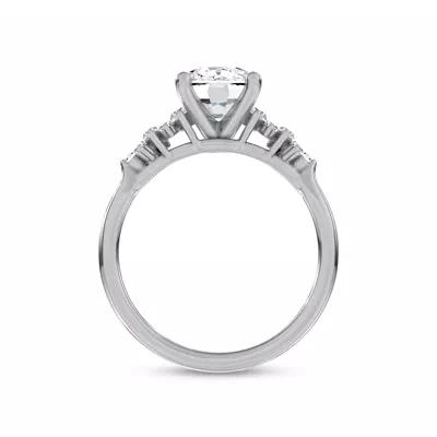 Almita Marquise And Round Diamond Engagement Ring