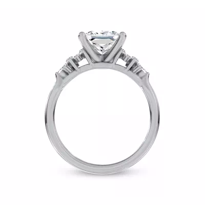 Almita Marquise And Round Diamond Engagement Ring