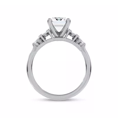 Almita Marquise And Round Diamond Engagement Ring