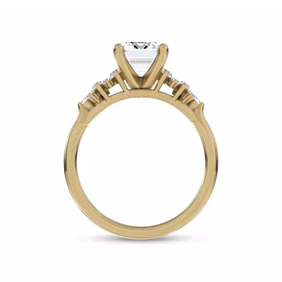 Almita Marquise And Round Diamond Engagement Ring