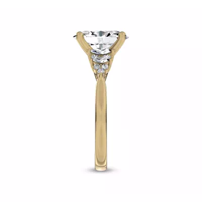 Almita Marquise And Round Diamond Engagement Ring