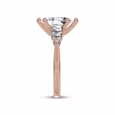 Almita Marquise And Round Diamond Engagement Ring