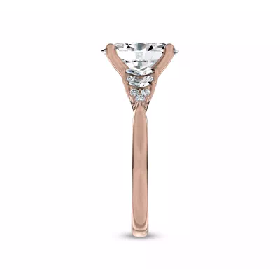 Almita Marquise And Round Diamond Engagement Ring