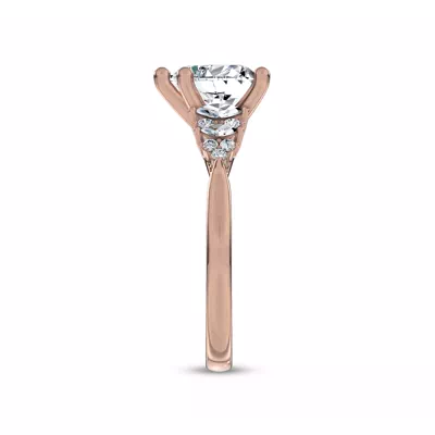 Almita Marquise And Round Diamond Engagement Ring