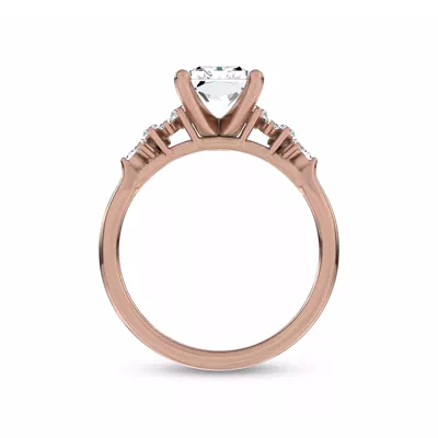 Almita Marquise And Round Diamond Engagement Ring