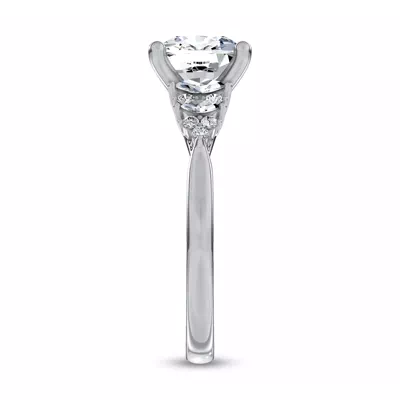 Almita Marquise And Round Diamond Engagement Ring