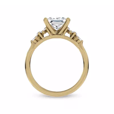 Almita Marquise And Round Diamond Engagement Ring