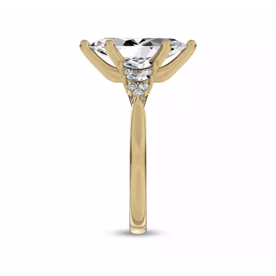 Almita Marquise And Round Diamond Engagement Ring