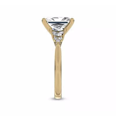 Almita Marquise And Round Diamond Engagement Ring