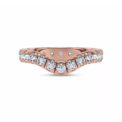 Linda Curved Lab Diamond Eternity Band (3mm)