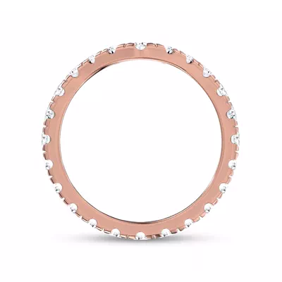 Linda Curved Lab Diamond Eternity Band (3mm)