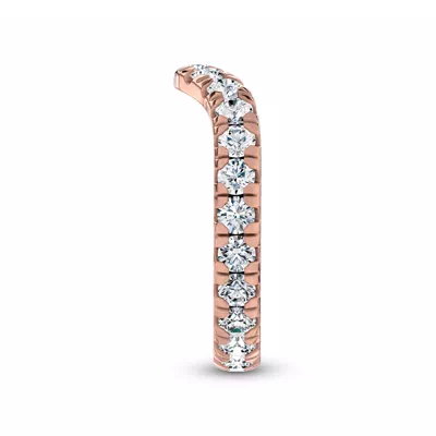 Linda Curved Diamond Eternity Band (3mm)
