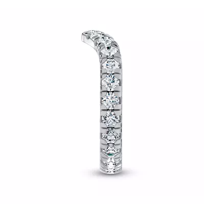 Linda Curved Diamond Eternity Band (3mm)