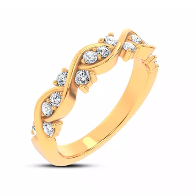 Charlie Swirl Diamond Band