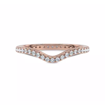 Boda Curved Lab Diamond Eternity Band (1.5mm)