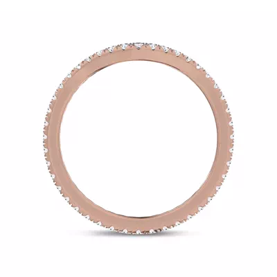 Boda Curved Lab Diamond Eternity Band (1.5mm)