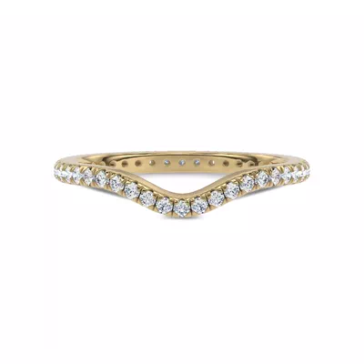 Boda Curved Lab Diamond Eternity Band (1.5mm)