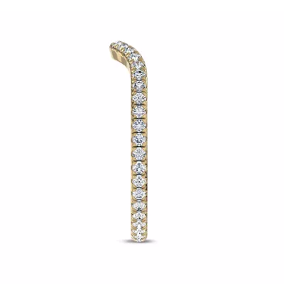 Boda Curved Lab Diamond Eternity Band (1.5mm)
