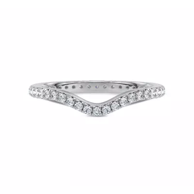 Boda Curved Lab Diamond Eternity Band (1.5mm)