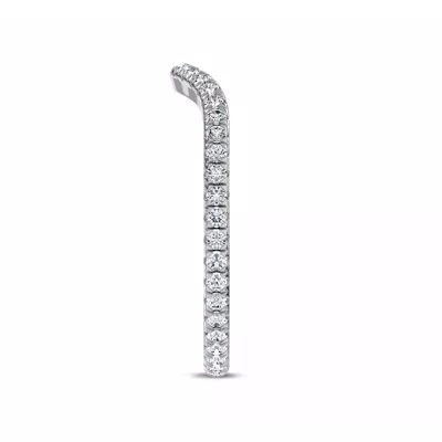 Linda Curved Lab Diamond Eternity Band (1.5mm)