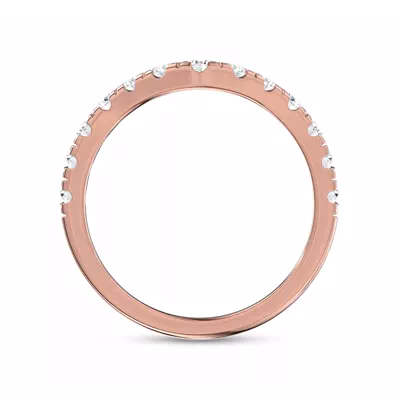 Boda Curved Pavé Lab Diamond Band (3mm)