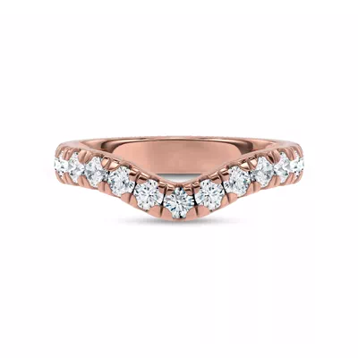Linda Curved Pavé Lab Diamond Band (3mm)