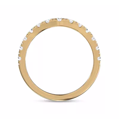 Boda Curved Pavé Lab Diamond Band (3mm)