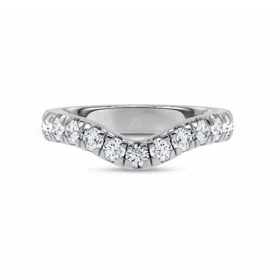 Boda Curved Pavé Lab Diamond Band (3mm)