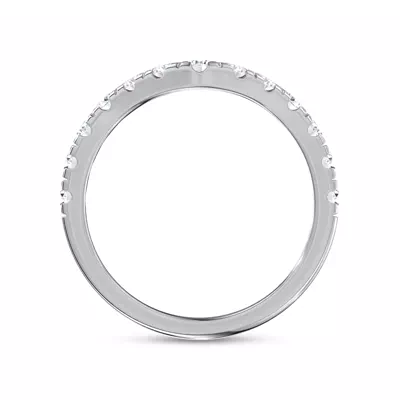 Linda Curved Pavé Lab Diamond Band (3mm)