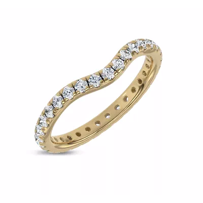 Boda Curved Diamond Eternity Band (2mm)