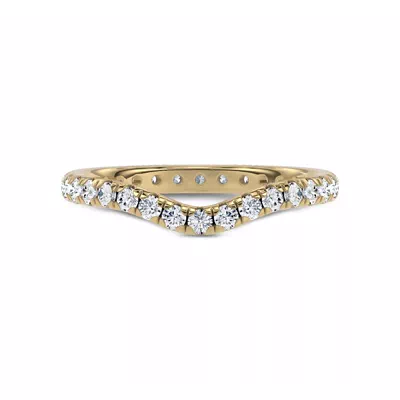Linda Curved Lab Diamond Eternity Band (2mm)