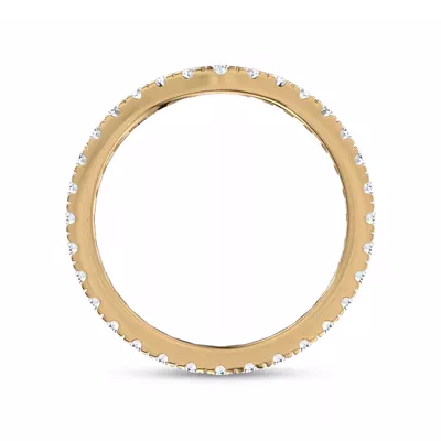 Linda Curved Diamond Eternity Band (2mm)