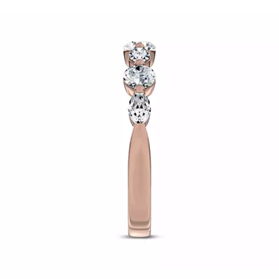 Alternating Marquise Lab Diamond Band