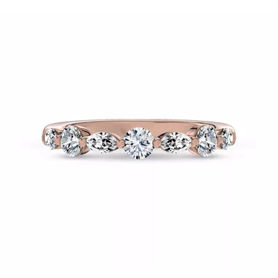 Alternating Marquise Diamond Band